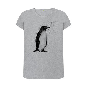 Athletic Grey Women's T-Shirt Penguin