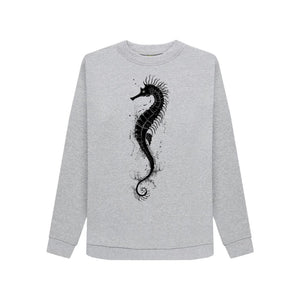 Light Heather Women's Sweatshirt Seahorse
