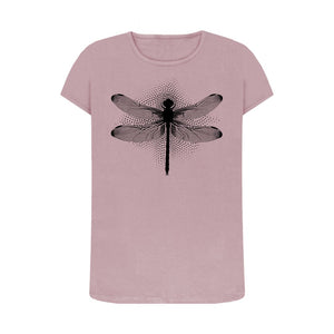 Mauve Women's T-Shirt Dragonfly