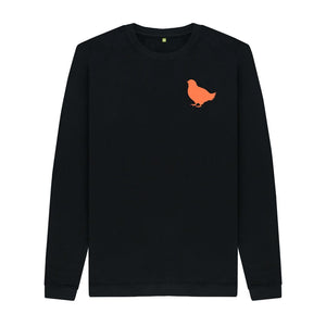 Black Men's Sweatshirt Little Hen