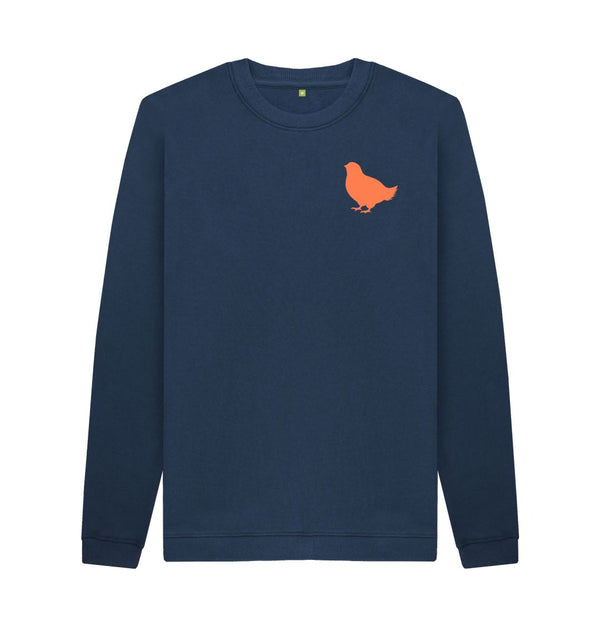 Navy Blue Men's Sweatshirt Little Hen