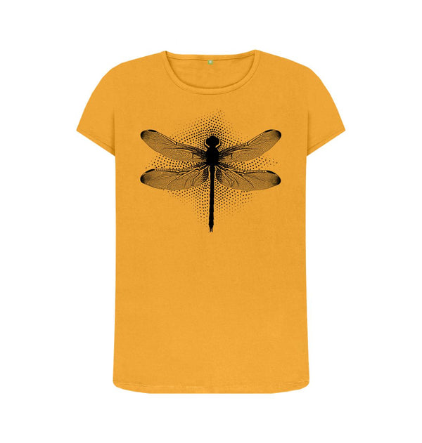 Mustard Women's T-Shirt Dragonfly