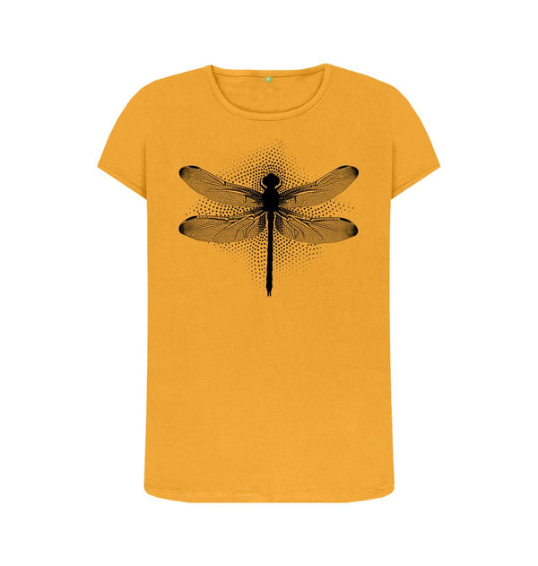 Mustard Women's T-Shirt Dragonfly