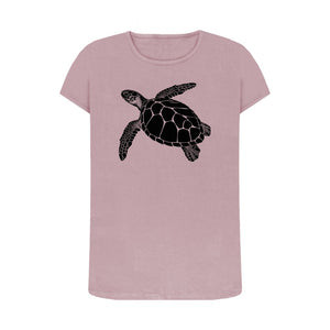 Mauve Women's T-Shirt Turtle