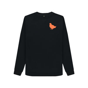 Black Women's Sweatshirt Little Hen