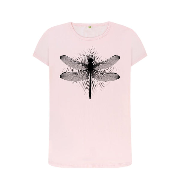 Pink Women's T-Shirt Dragonfly