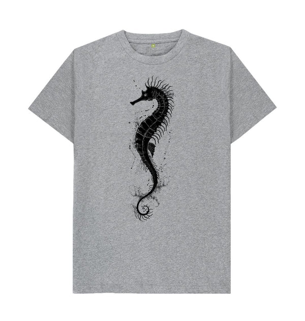 Athletic Grey Men's T-Shirt Seahorse