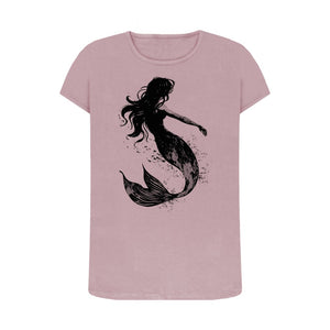 Mauve Women's T-Shirt Mermaid
