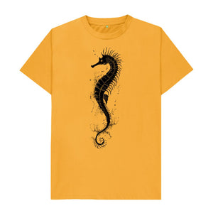 Mustard Men's T-Shirt Seahorse