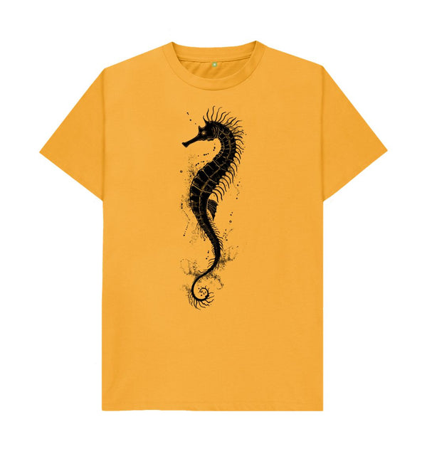 Mustard Men's T-Shirt Seahorse