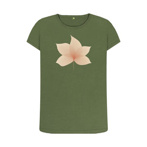 Khaki Women's T-Shirt Flora