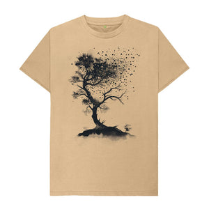 Sand Men's T-Shirt Tree Watercolour Splash