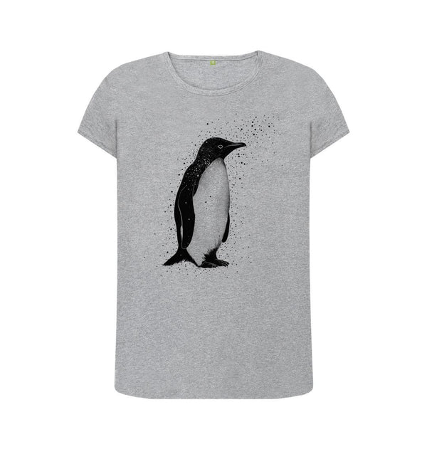 Athletic Grey Women's T-Shirt Penguin