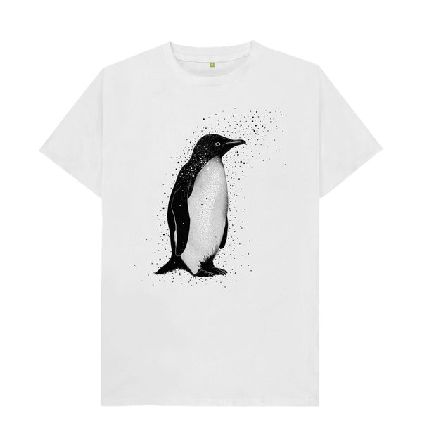 White Men's T-Shirt Penguin