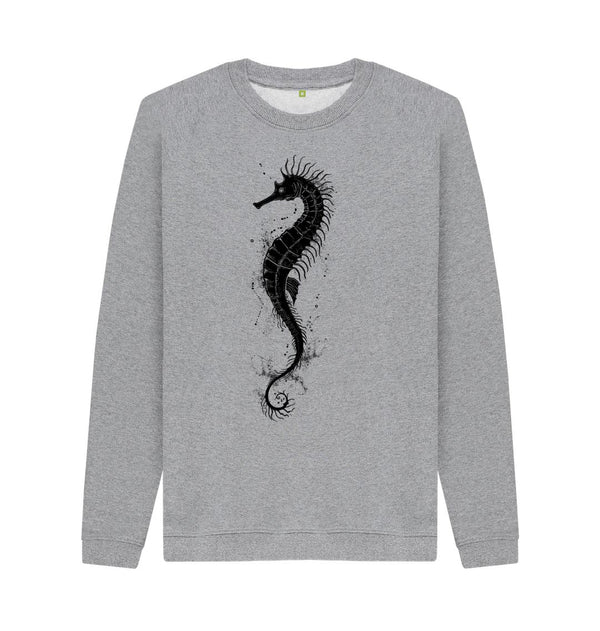 Light Heather Men's Sweatshirt Seahorse