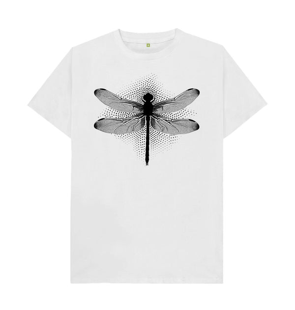 White Women's Relaxed T-Shirt Dragonfly