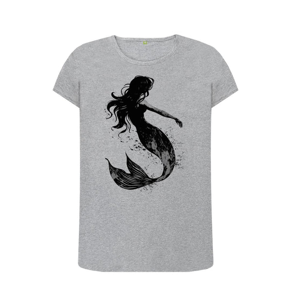 Athletic Grey Women's T-Shirt Mermaid