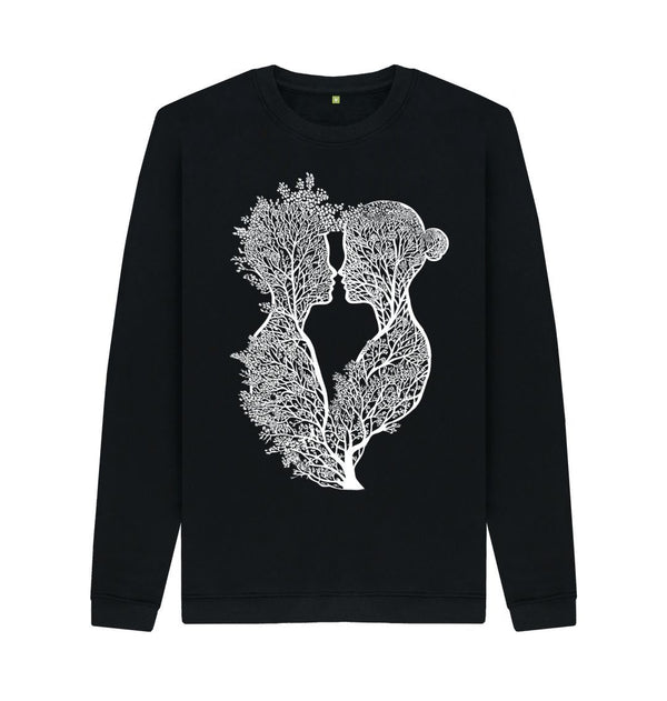 Black Men's Sweatshirt Tree of Life