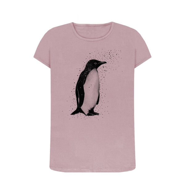 Mauve Women's T-Shirt Penguin