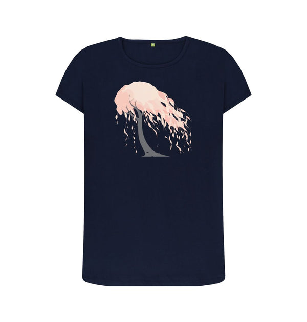 Navy Blue Women's T-Shirt Willow