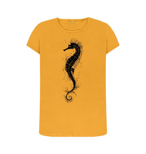 Mustard Women's T-Shirt Seahorse