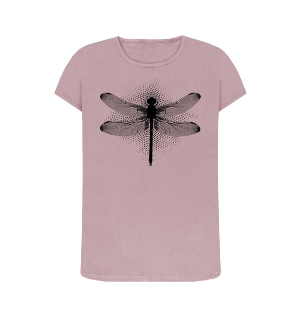 Mauve Women's T-Shirt Dragonfly