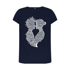 Navy Blue Women's T-Shirt Tree of Life