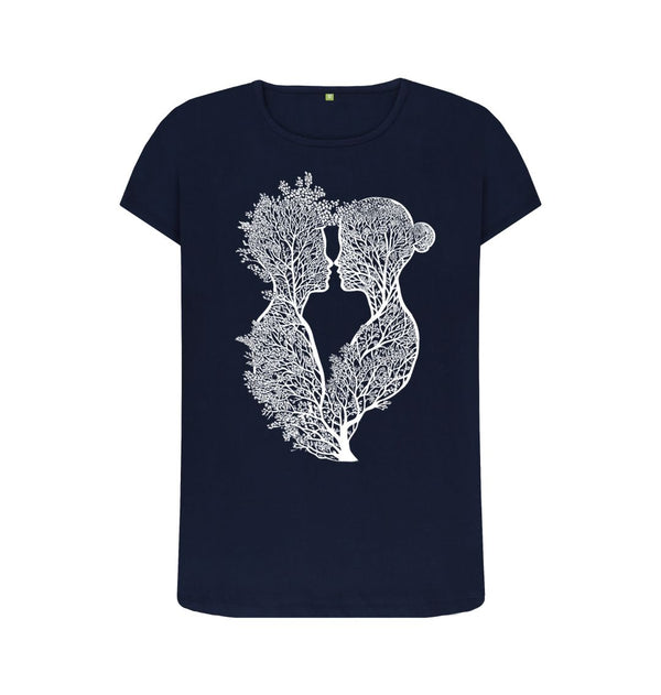 Navy Blue Women's T-Shirt Tree of Life