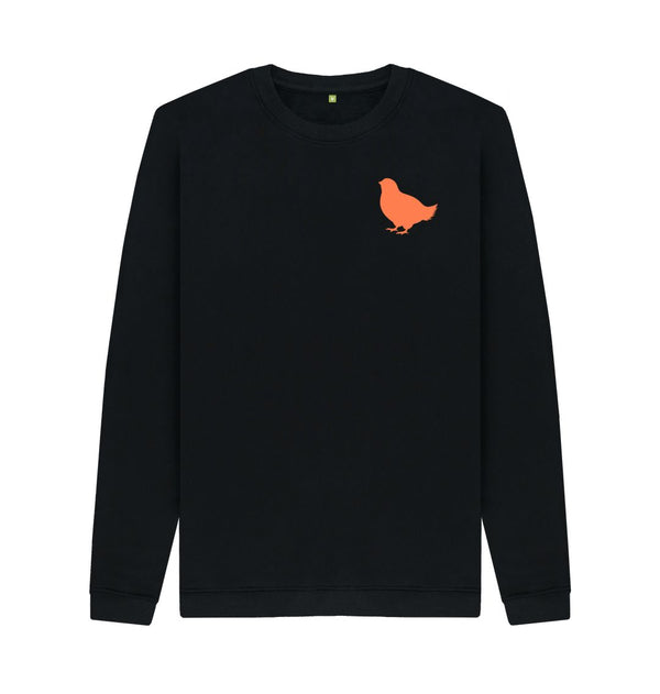 Black Men's Sweatshirt Little Hen