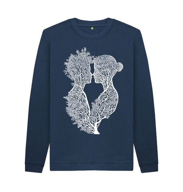 Navy Blue Men's Sweatshirt Tree of Life