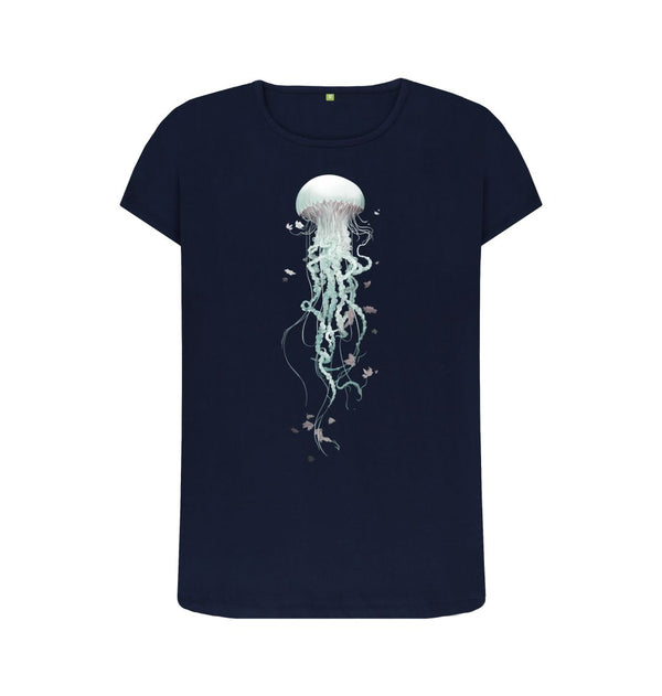 Navy Blue Women's T-Shirt Drift