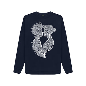 Navy Blue Women's Sweatshirt Tree of Life