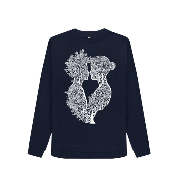 Navy Blue Women's Sweatshirt Tree of Life