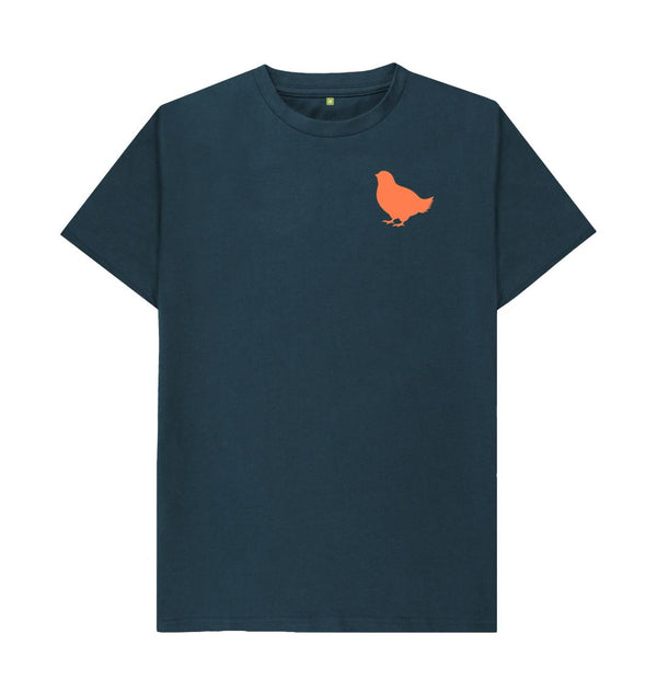 Denim Blue Men's T-Shirt Little Hen