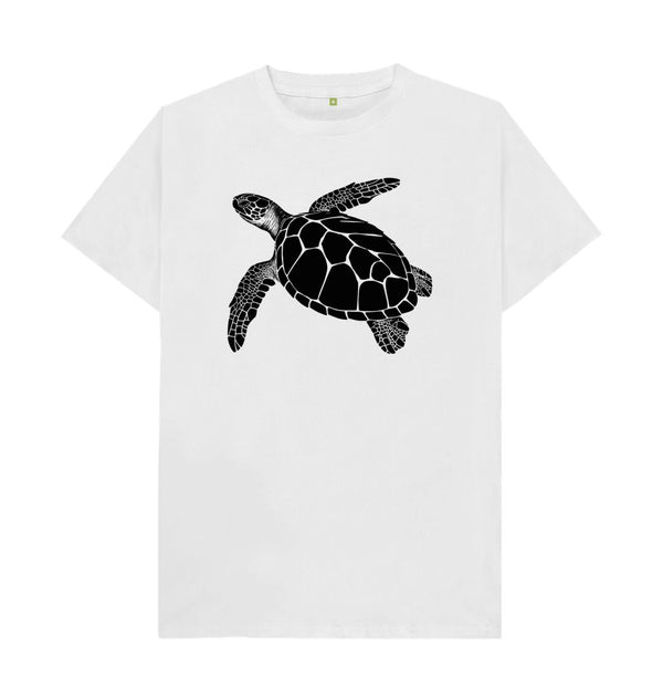 White Men's T-Shirt Turtle