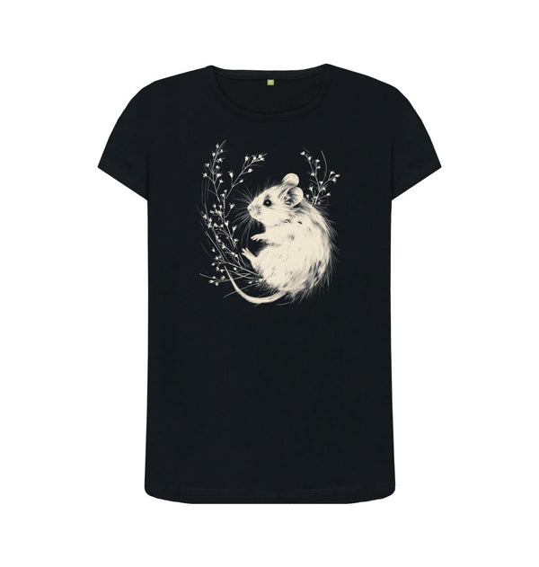 Black Women's T-Shirt Mouse