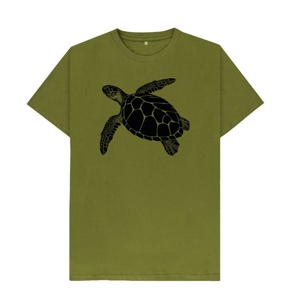 Moss Green Men's T-Shirt Turtle