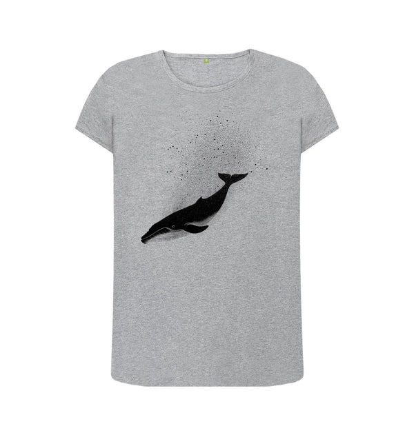 Athletic Grey Women's T-Shirt Whale