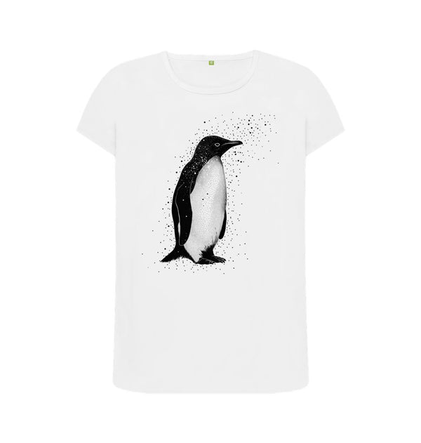 White Women's T-Shirt Penguin