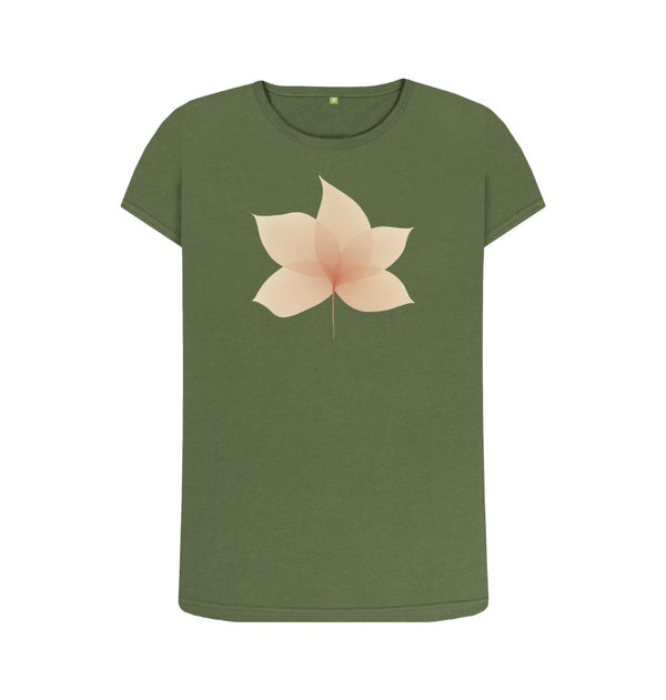 Khaki Women's T-Shirt Flora