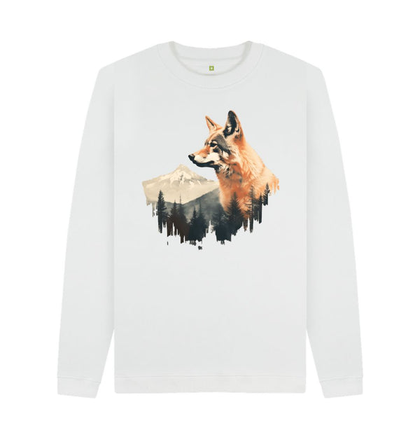 White Men's Sweatshirt Mountain Ranger