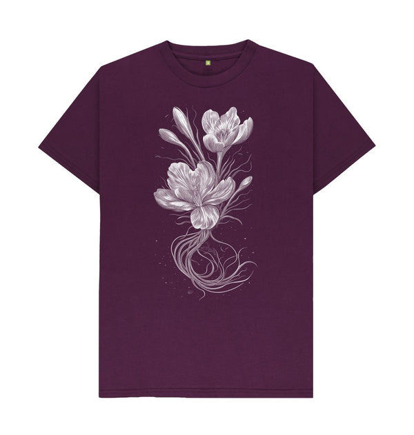 Purple Men's T-Shirt Crocus