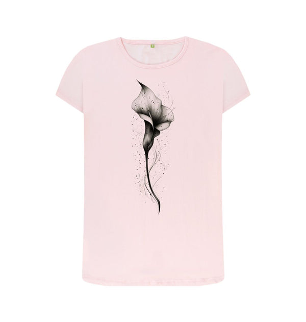 Pink Women's T-Shirt Calla Lily