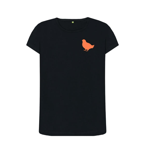 Black Women's T-Shirt Little Hen