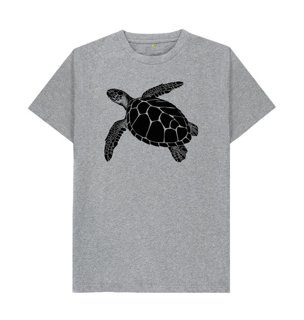 Athletic Grey Men's T-Shirt Turtle